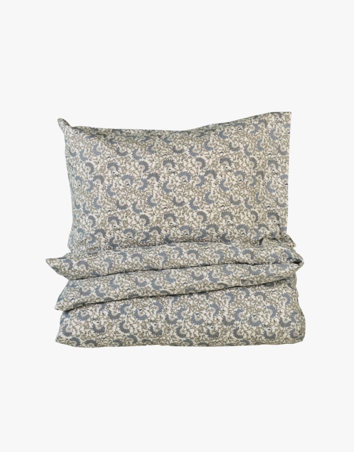 Flanell sengesett multi blå - 140x220 cm multi blå - 1