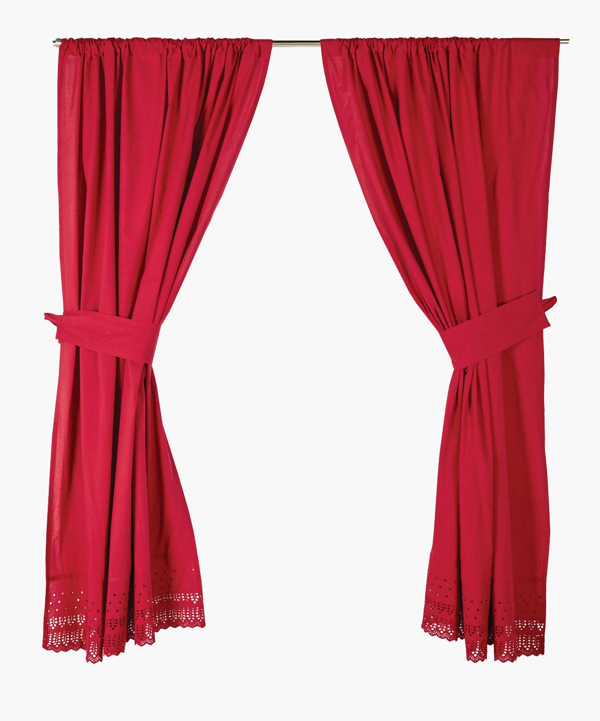Gardinfag rød - 120x160 cm rød - 1
