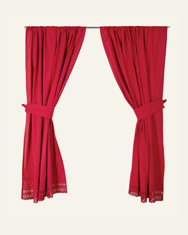 Gardinfag rød - 120x160 cm rød - 1