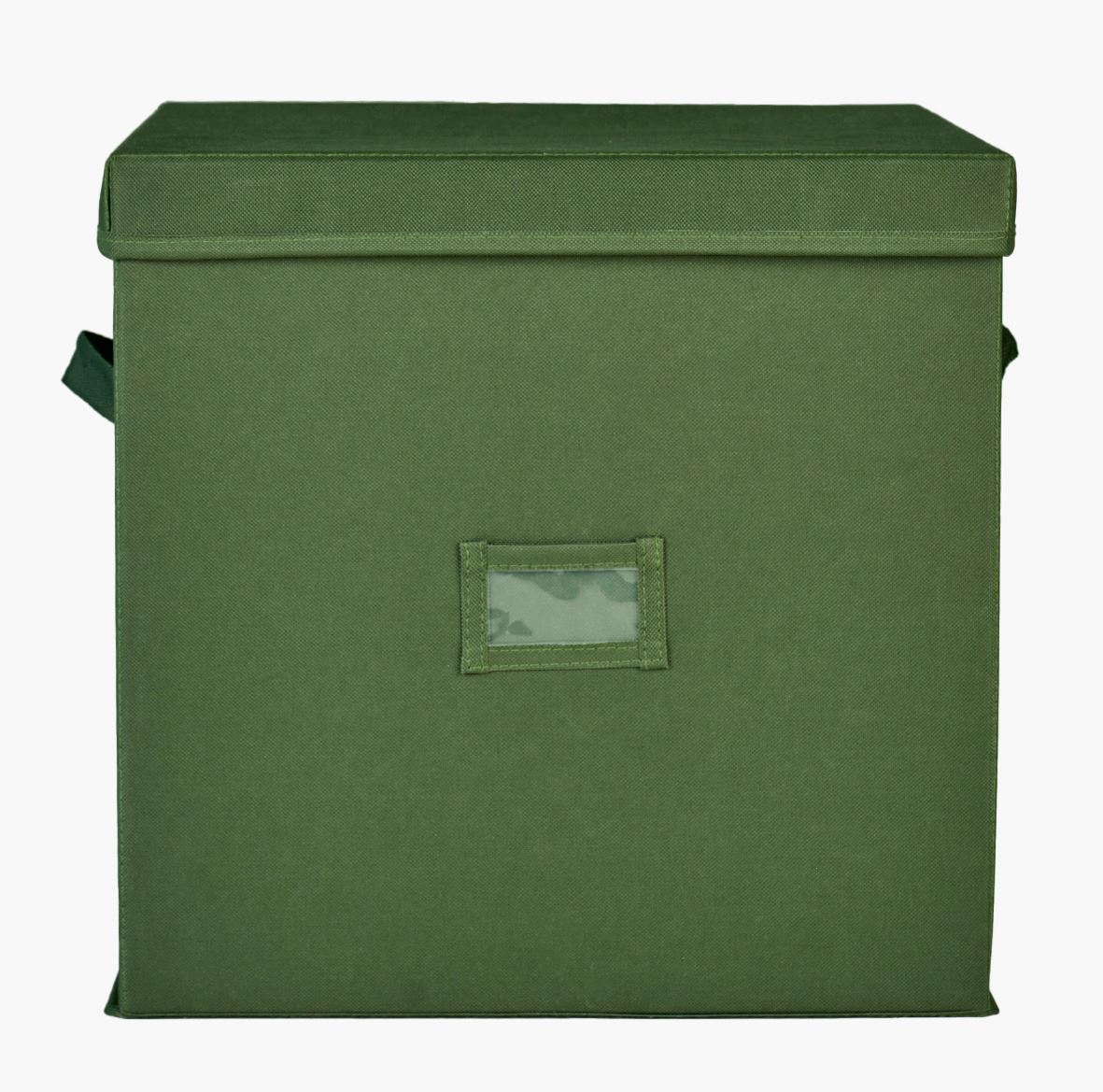 Oppbevaringsboks mørk grønn - 36x36 cm mørk grønn - 1