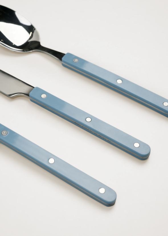 Bestikk 3 deler blå - 3