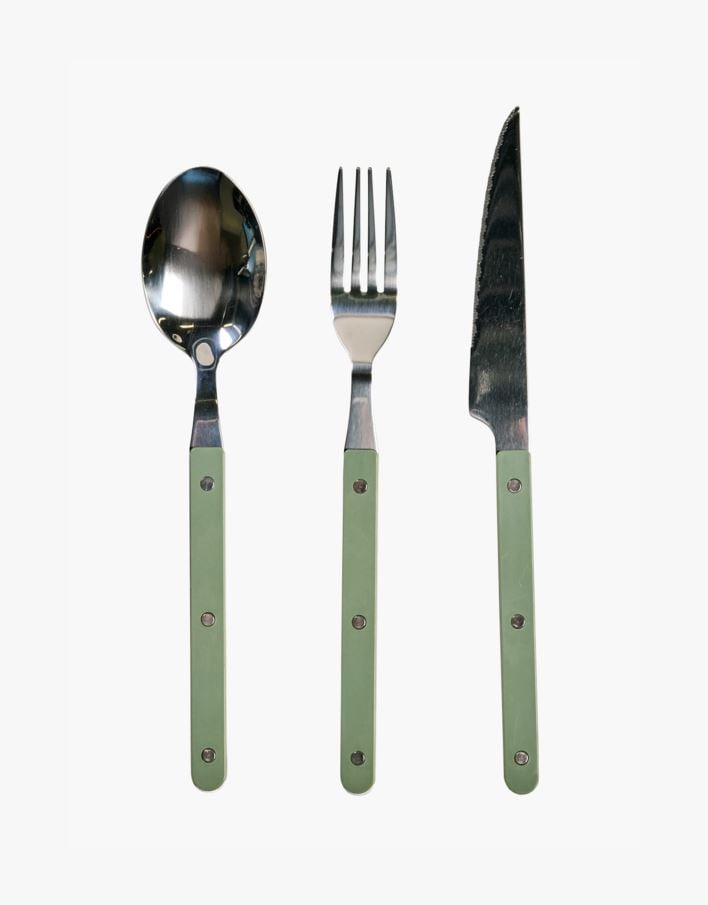 Bestikk 3 deler lys grønn - 3 stk lys grønn - 1