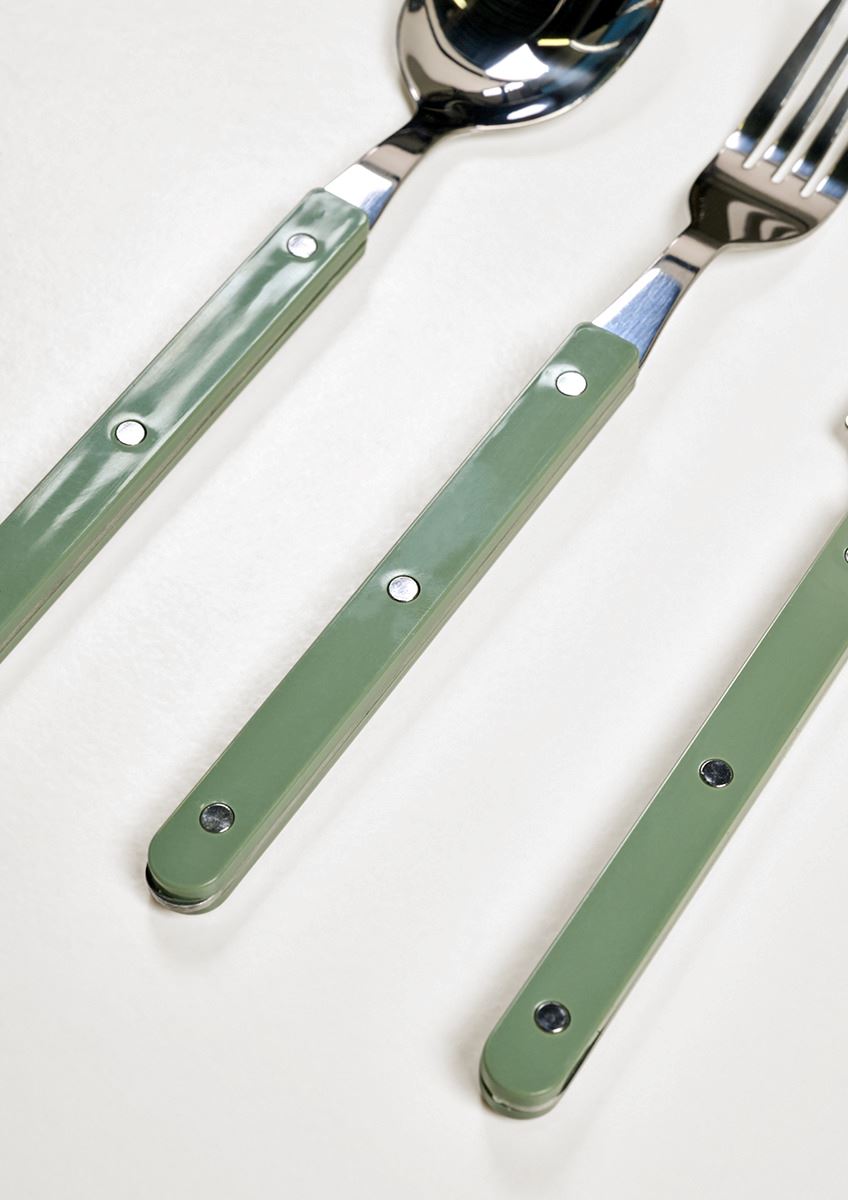 Bestikk 3 deler lys grønn - 3