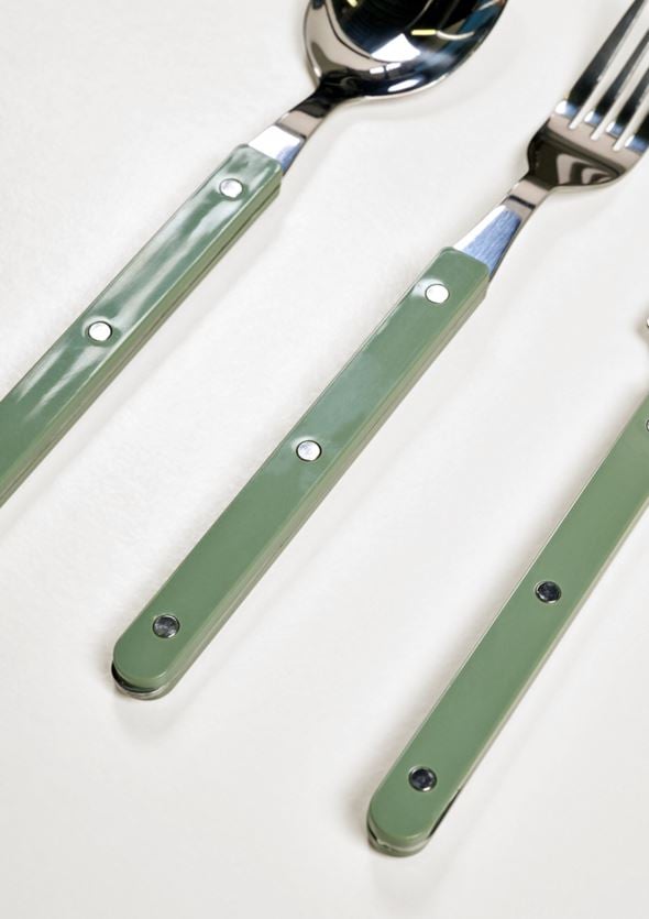 Bestikk 3 deler lys grønn - 3