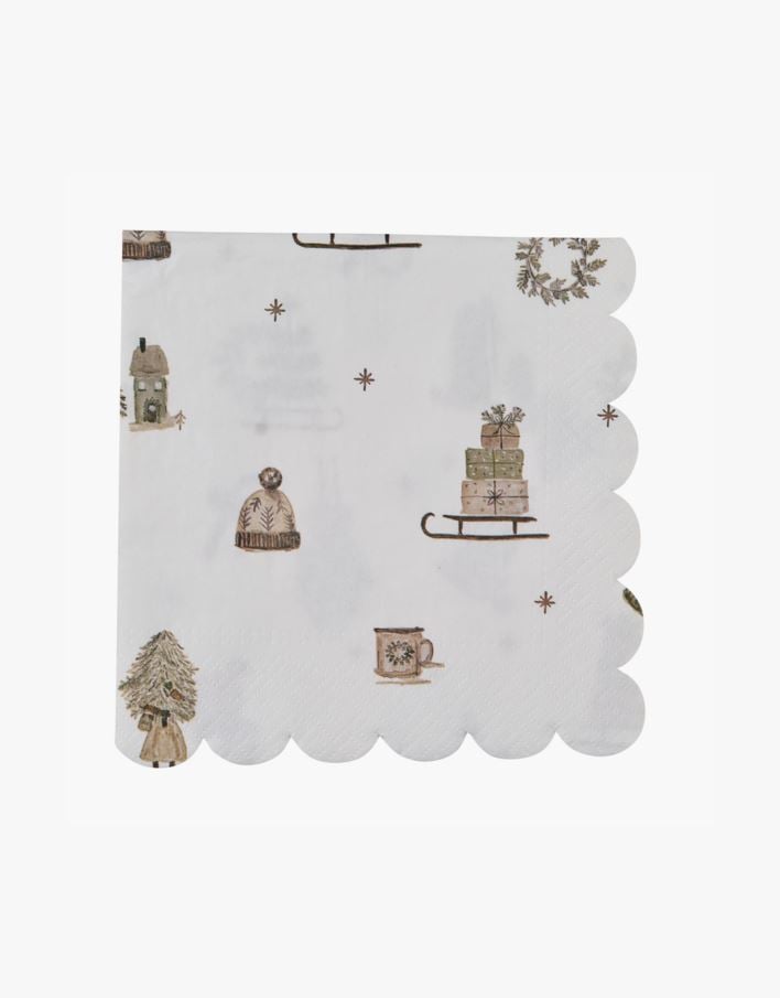 Papirservietter grønn - 33x33 cm grønn - 1