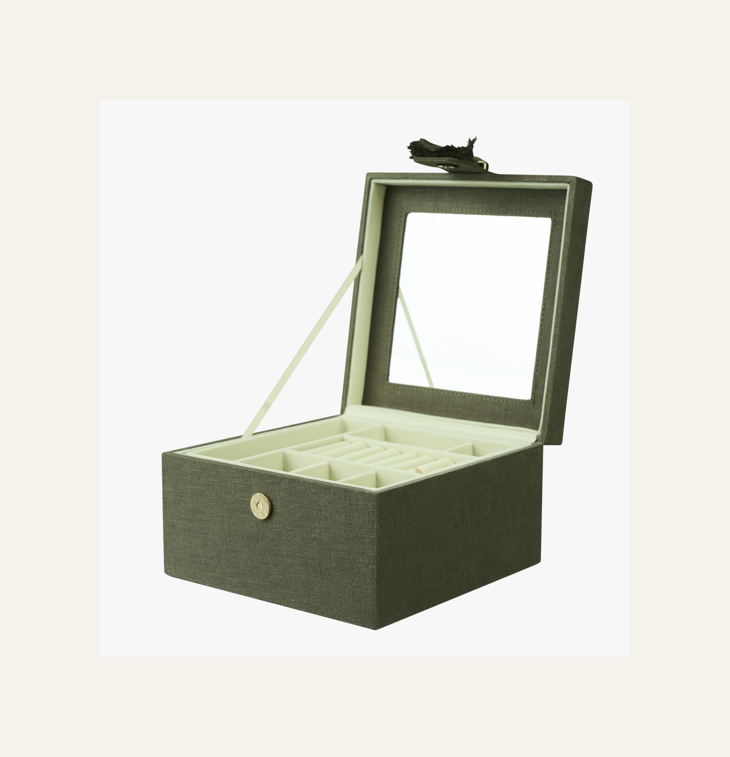 Smykkeskrin olivengrønn - 2