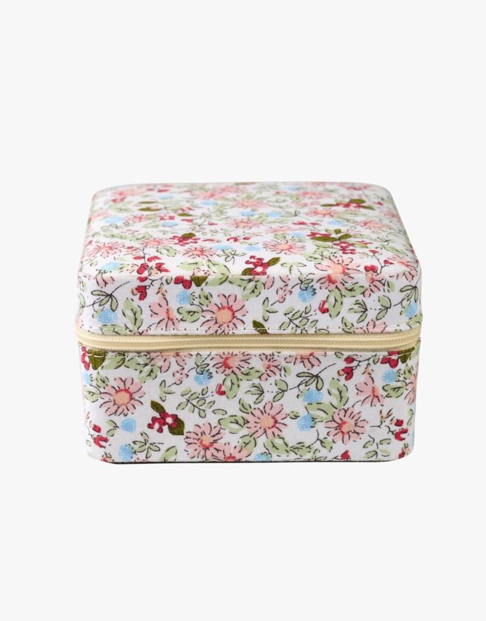 Smykkeskrin m/glidelås multi - 11x11 cm multi - 1