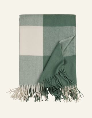 Kid Big Check Pledd Grønn 130x170 cm