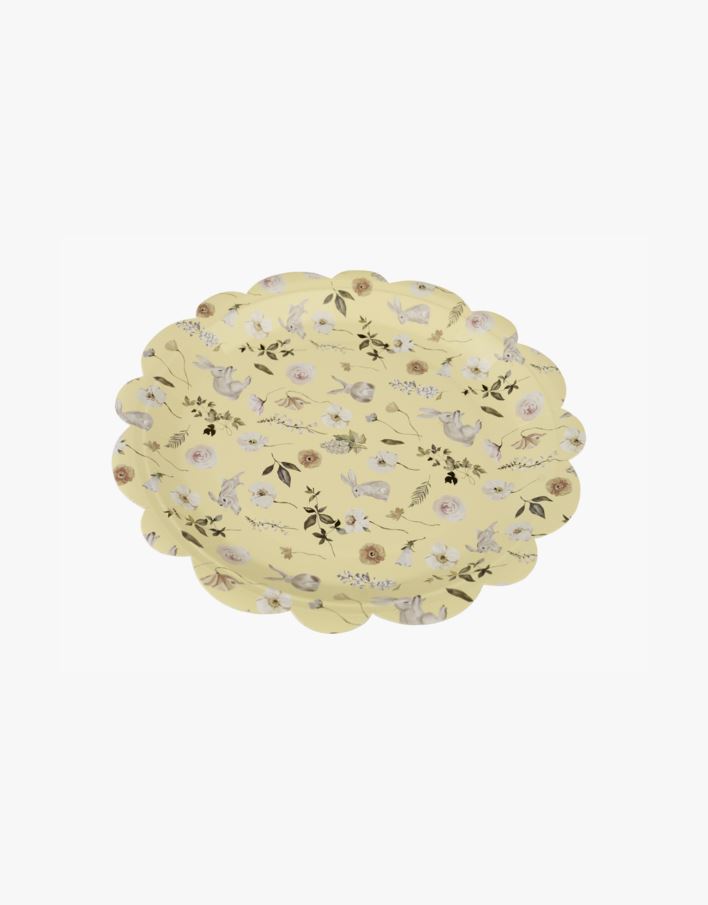 Papptallerken 8pk multi gul - ø22,5 cm multi gul - 1