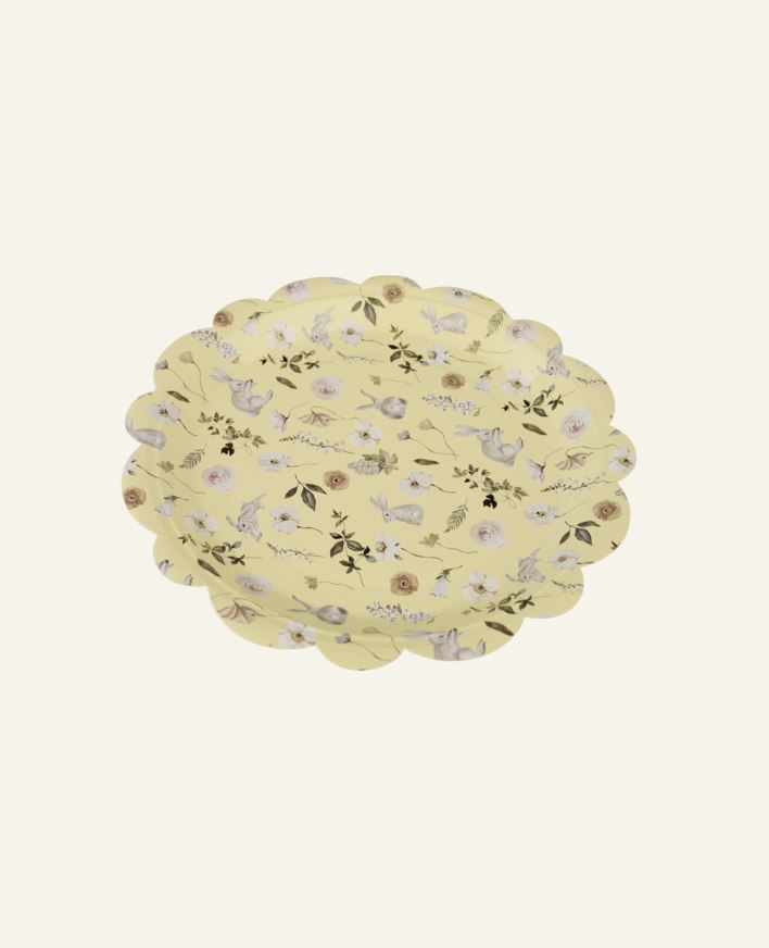 Papptallerken 8pk multi gul - ø22,5 cm multi gul - 1
