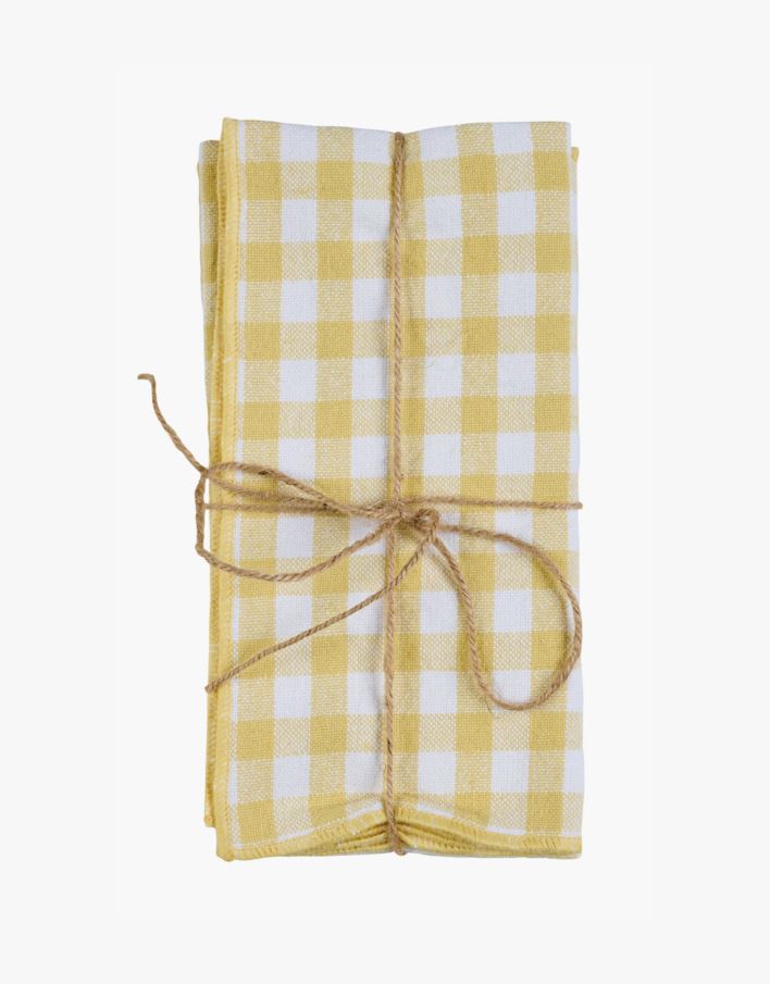 2pk tøyserviett gul - 45x45 cm gul - 1