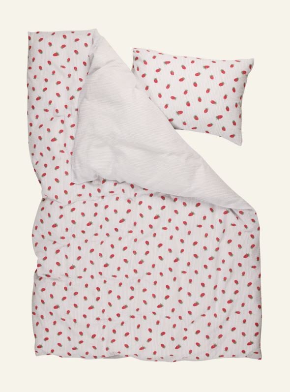 Krepp sengesett lys blå - 3