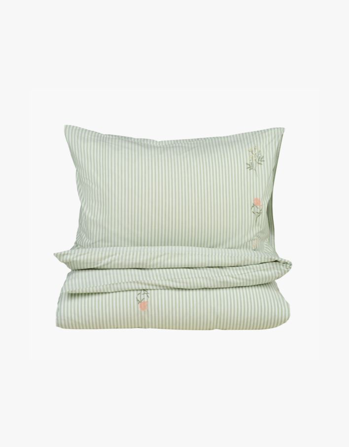 Sengesett lindegrønn - 140x220+50x70 cm lindegrønn - 1