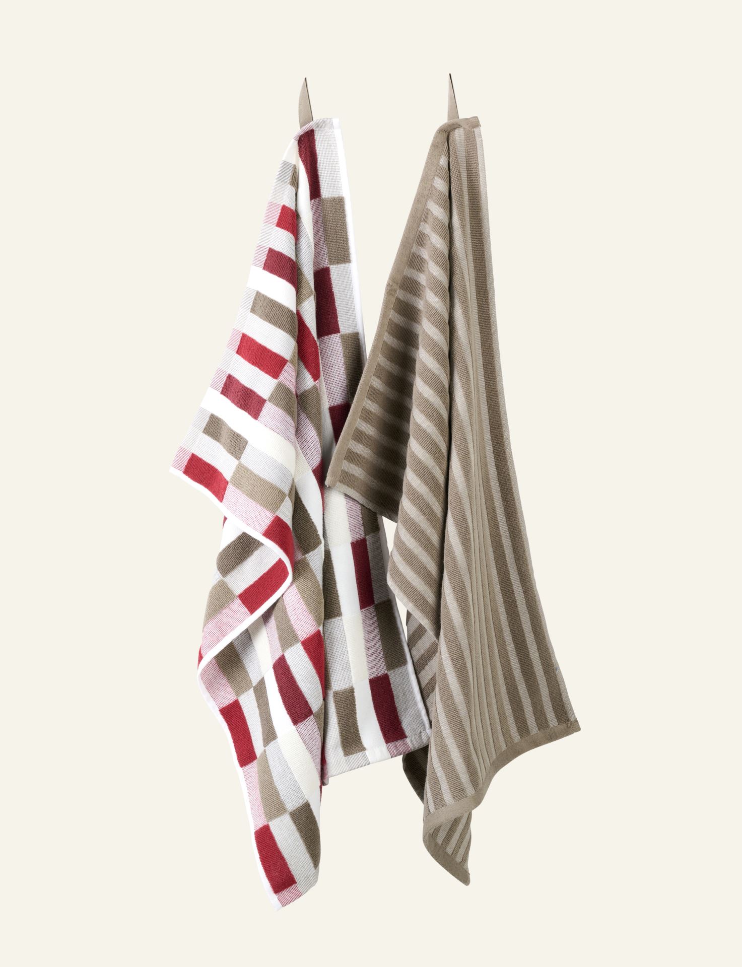 Kjøkkenhåndkle rød - 45x70 cm rød - 1