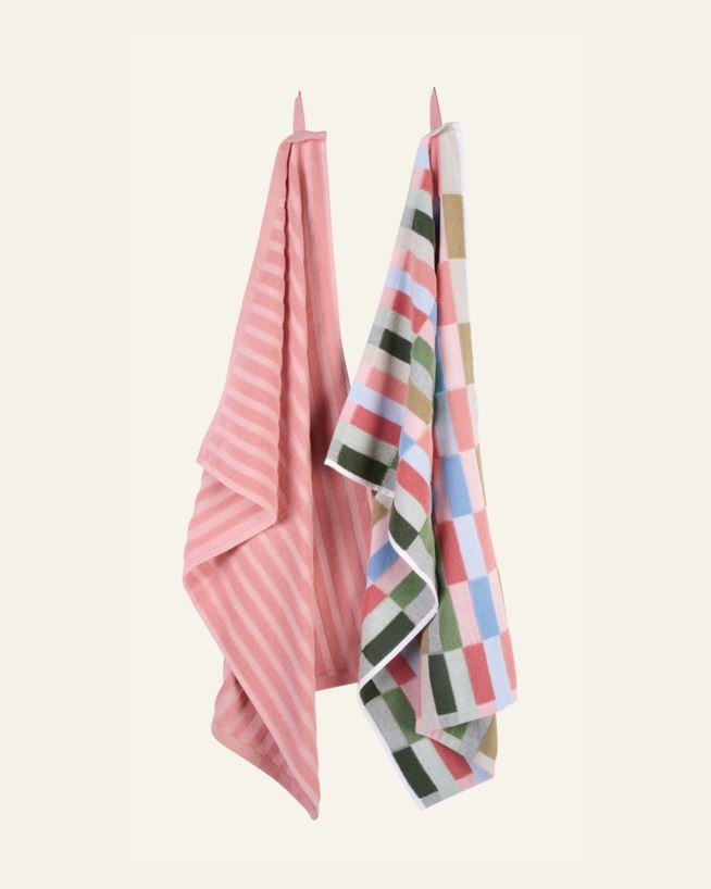 Kjøkkenhåndkle rosa - 45x70 cm rosa - 1