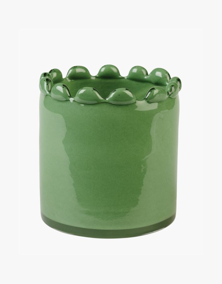 Telysholder grønn - 10,5x10,5x10,5 cm grønn - 1