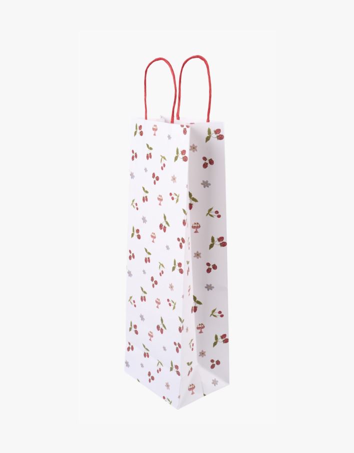 Flaskepose 3pk multi rød - 12x36x10 cm multi rød - 1