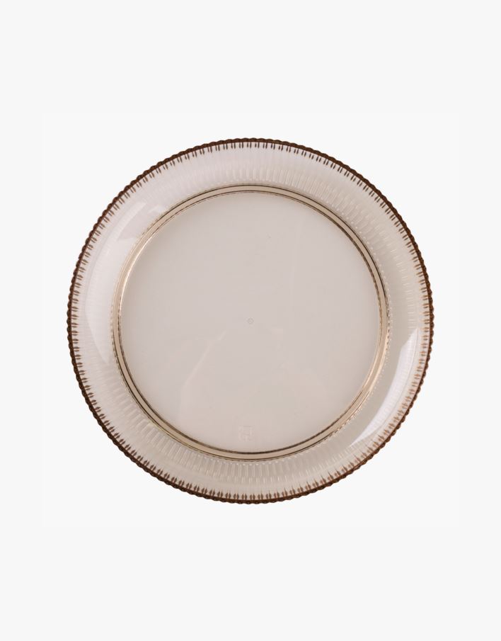 Tallerken brun - ø25 cm brun - 1