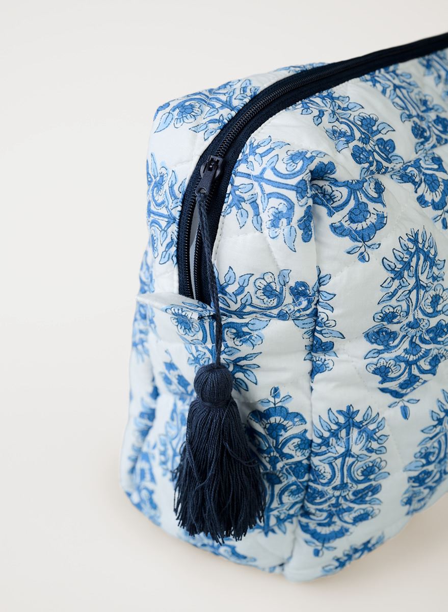 Stor toalettmappe blå - 2