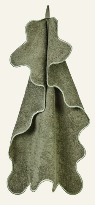 Kid Scallop Gjestehåndkle Mørk Grønn 40x60 cm