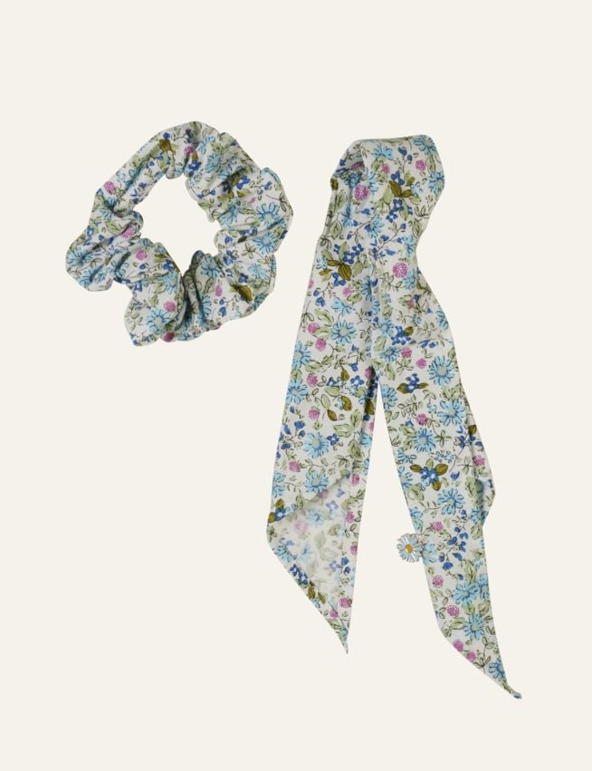 Hårstrikk multi blå - 2