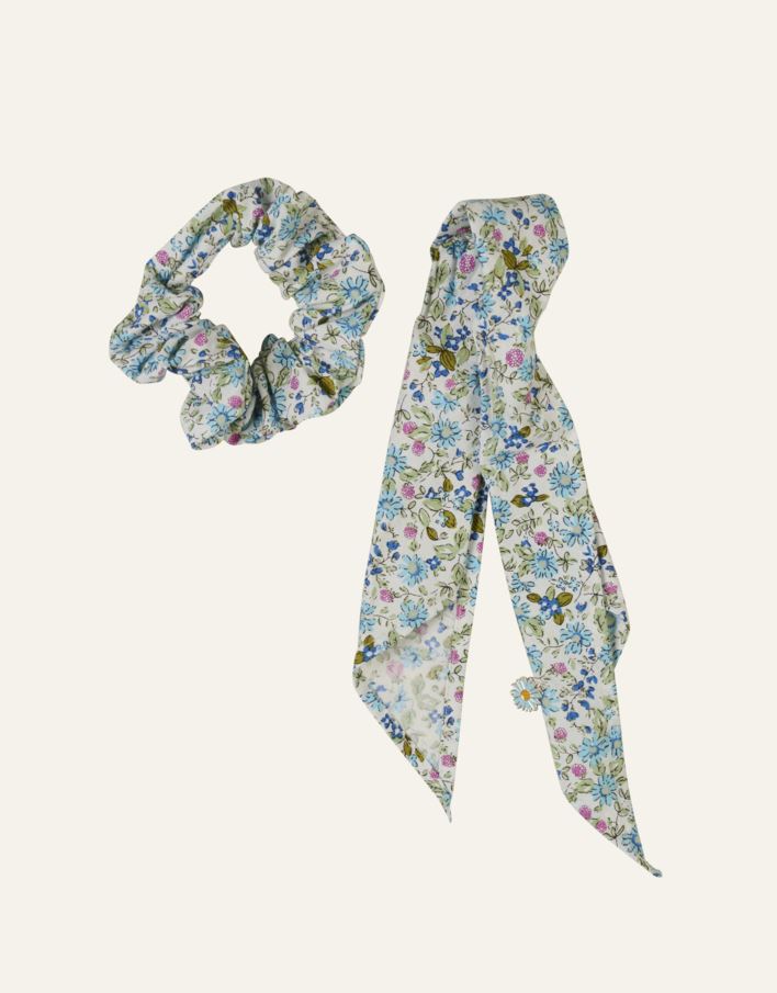 Hårstrikk multi blå - 2