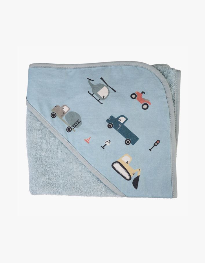 Hettehåndkle blå - 75x75 cm blå - 1