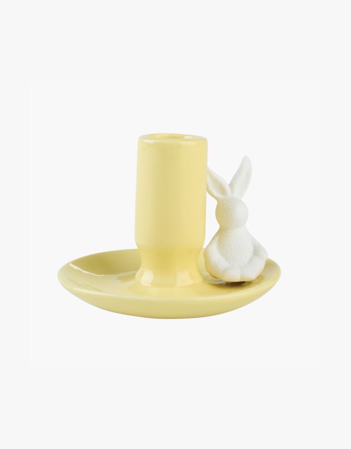 Lysestake gul - 10,5x10,5x8,5 cm gul - 1