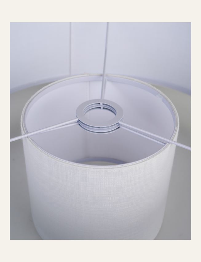 Lampeskjerm hvit - 3