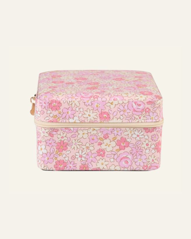 Smykkeskrin m/glidelås lys rosa - 11x11 cm lys rosa - 1