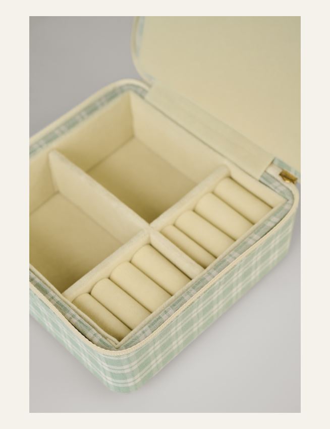 Smykkeskrin m/glidelås lys grønn - 3