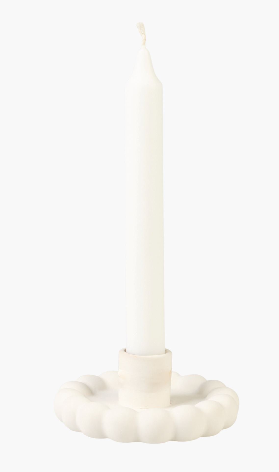 Lysholder hvit - 10x10x3,8 cm hvit - 1