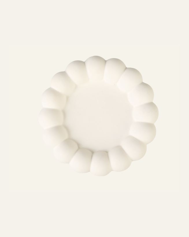 Lysholder hvit - 13x13x2,5 cm hvit - 1