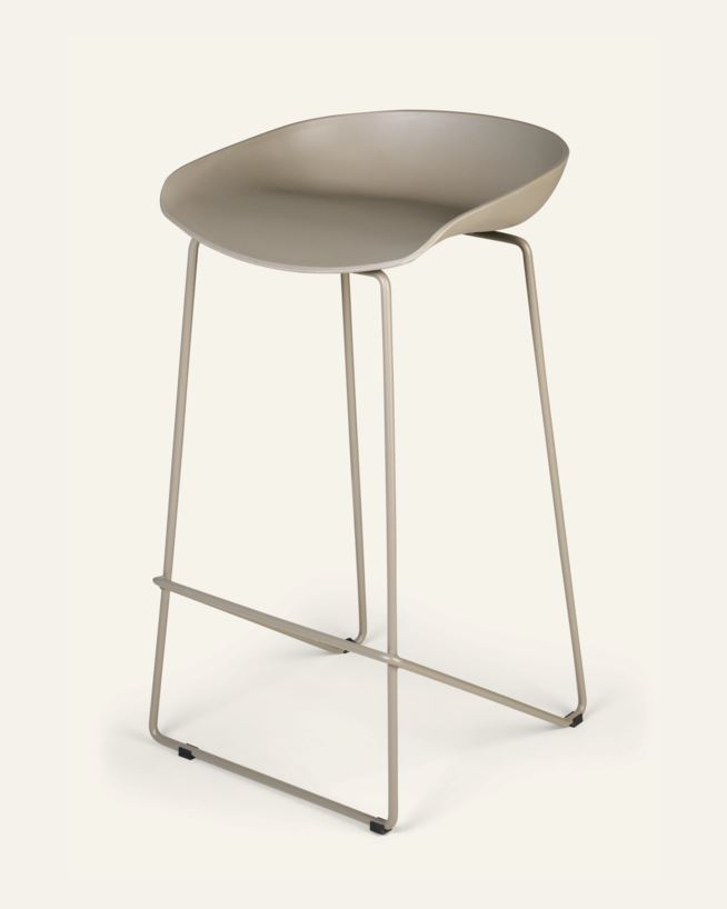Barstol taupe - 44x43x79 cm taupe - 1