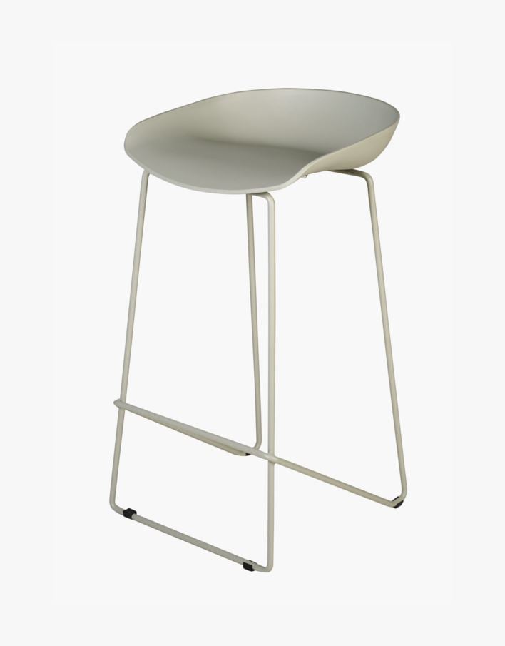 Barstol grågrønn - 44x43x79 cm Grågrønn - 1