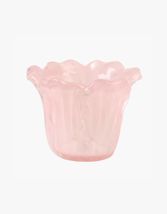 Telysholder lys rosa - 10x10x7,6 cm lys rosa - 1