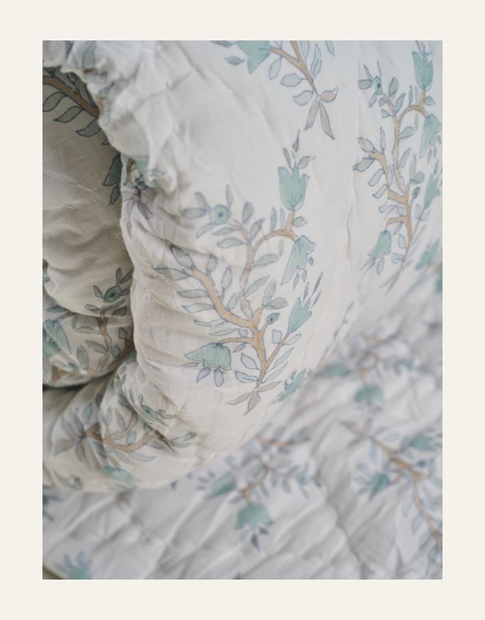 Sengeteppe lys blå - 2