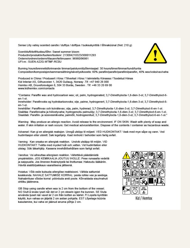 Duftlys multi beige - 4