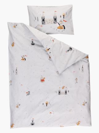 Little Roomies Knight Sengesett Baby Lys Blå 140x200 50x70cm