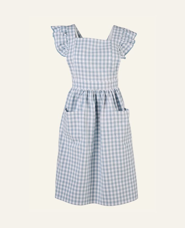 Forkle gråblå - 95x78 cm gråblå - 1