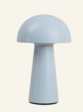 Forms & Objects Isella Led Bordlampe Lys Blå 21,5 cm ø13,7