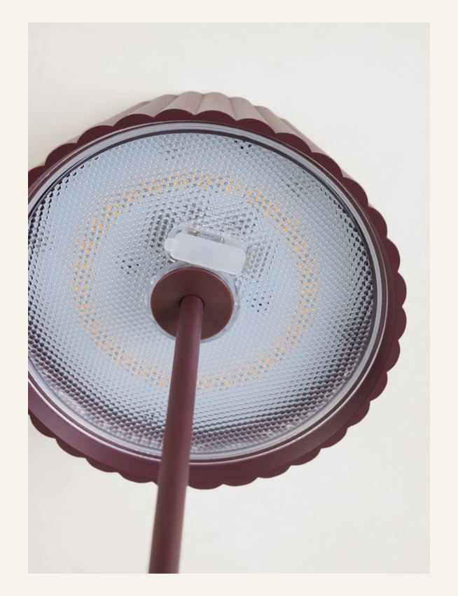 Led lampe burgunder - 6