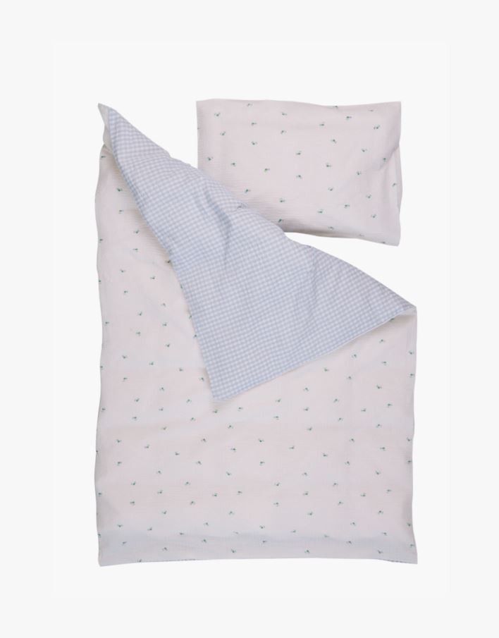 Sengesett lys blå - 100x140 40x60cm lys blå - 1