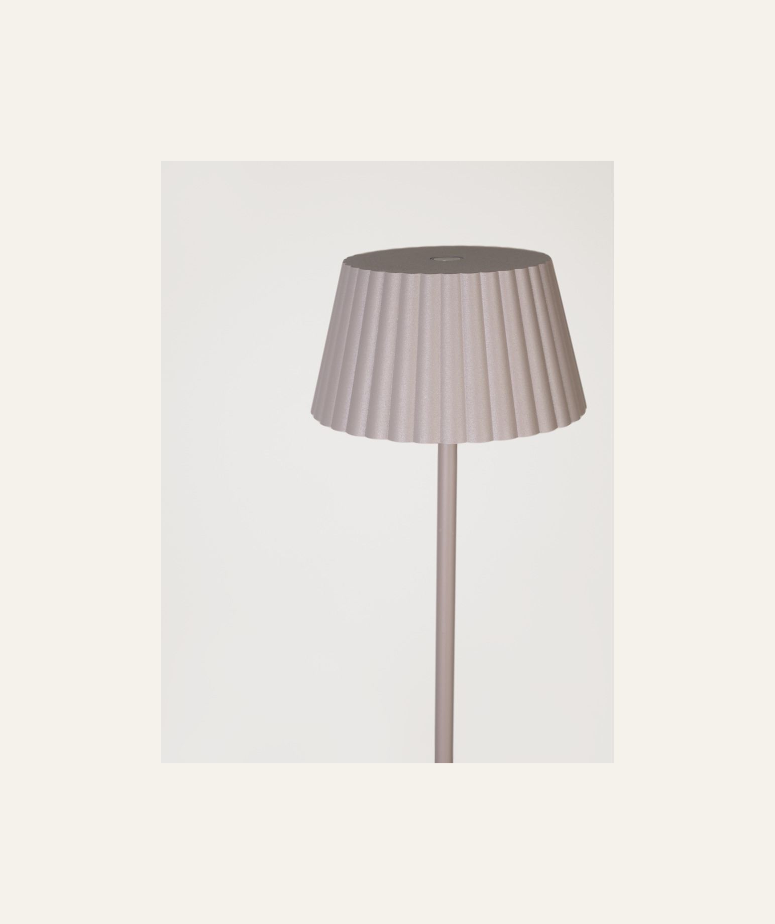 Led gulvlampe taupe - 2