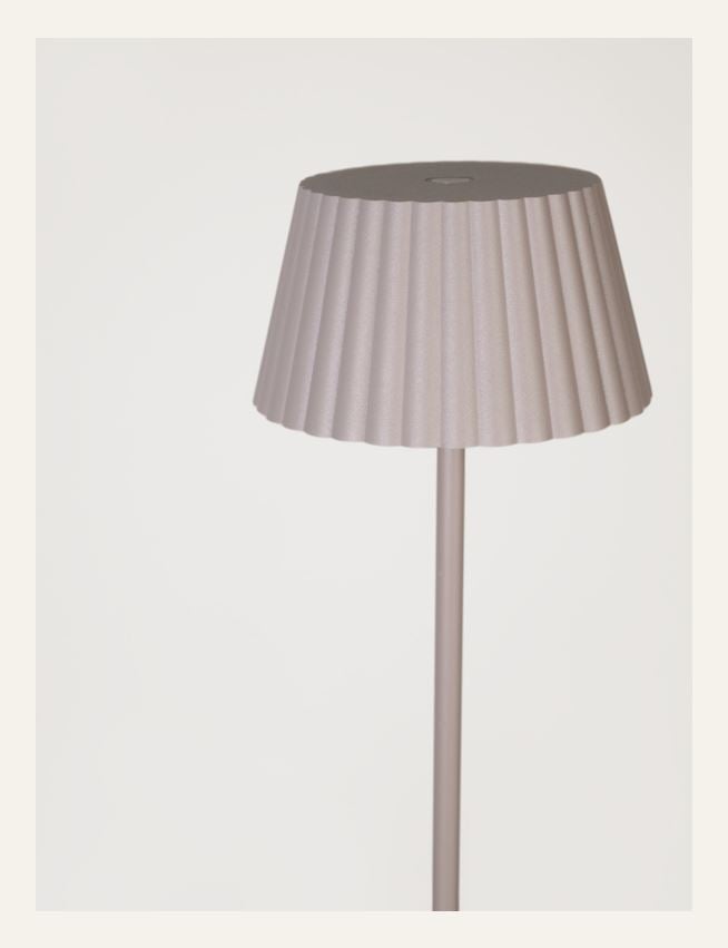 Led gulvlampe taupe - 2