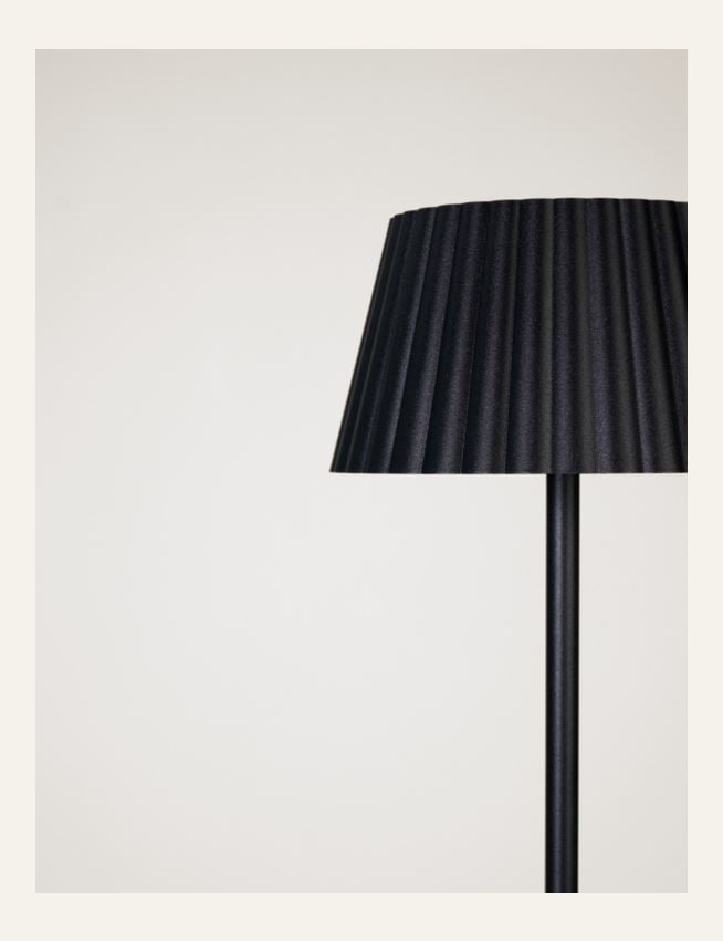 Led gulvlampe svart - 3