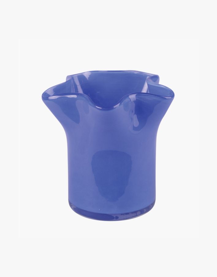 Telysholder blå - 12x12x11,5 cm blå - 1