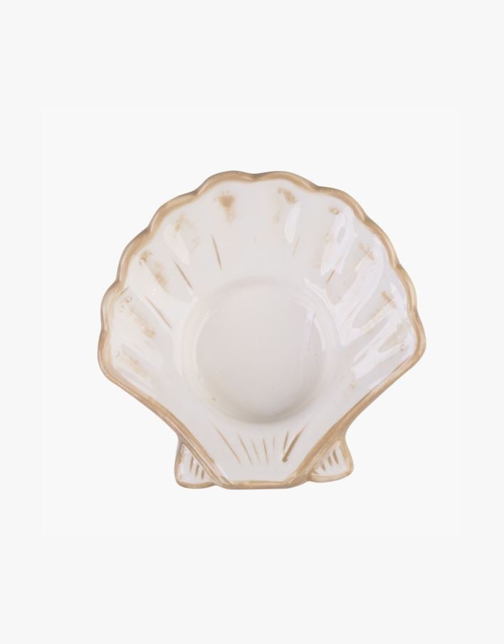 Telysholder beige - 9x8,5x3,4 cm beige - 1