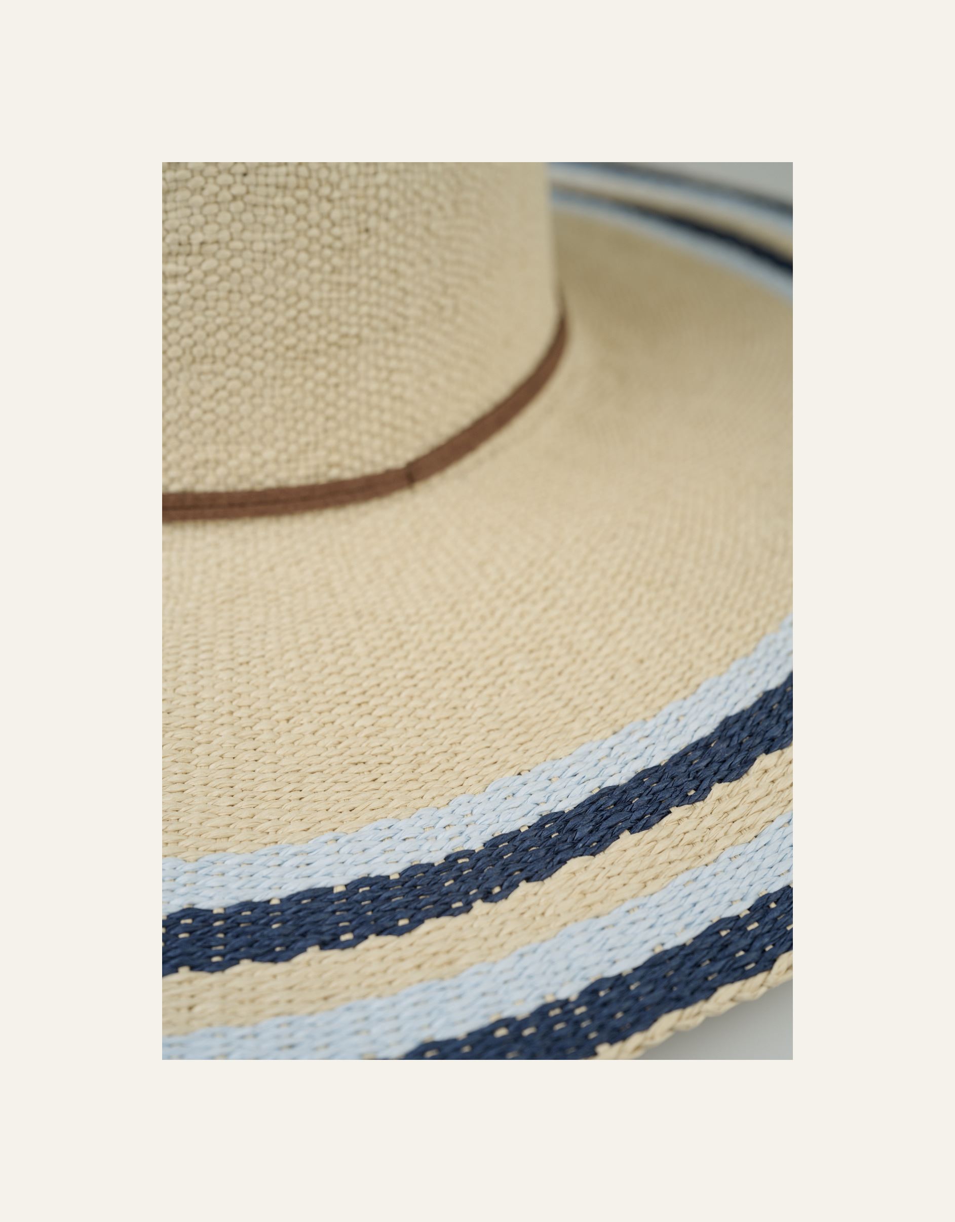 Stråhatt multi blå - 2