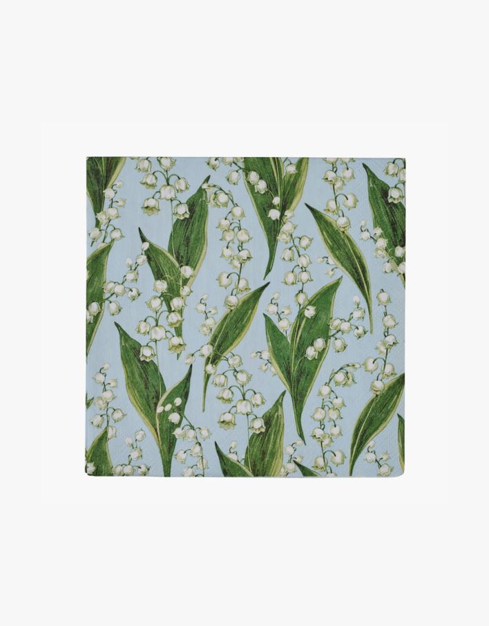 Papirservietter lys blå - 33x33 cm lys blå - 1